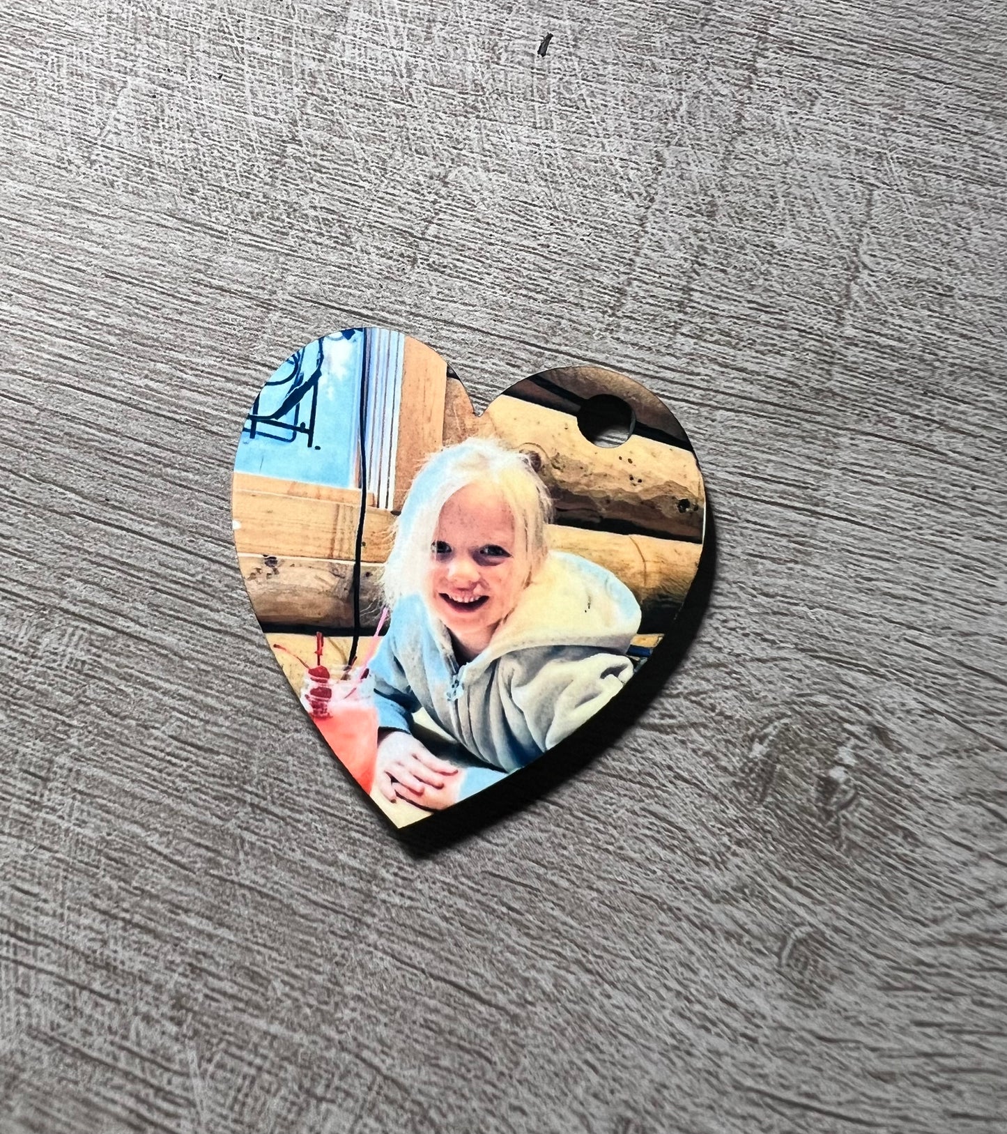 Custom Heart, Dog Tag, Ext Keychain