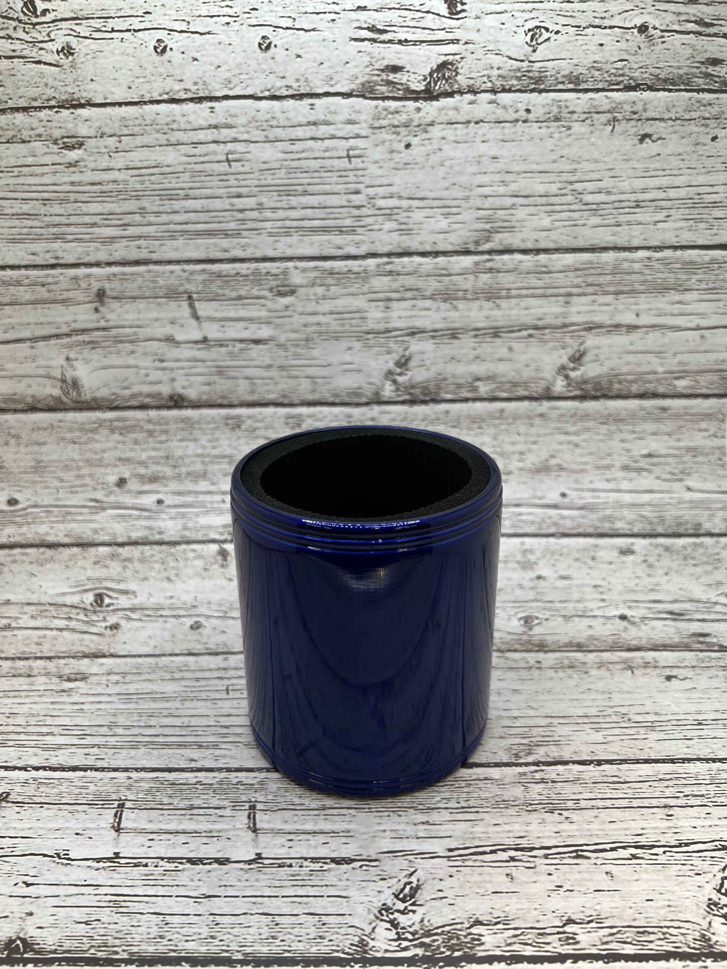 Blue Stainless Steel Beverage Holder Engraveable