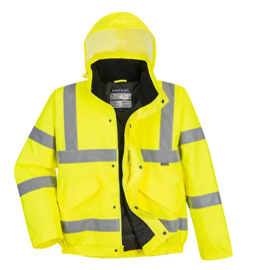 High Vis Jacket Bomber Style BULK