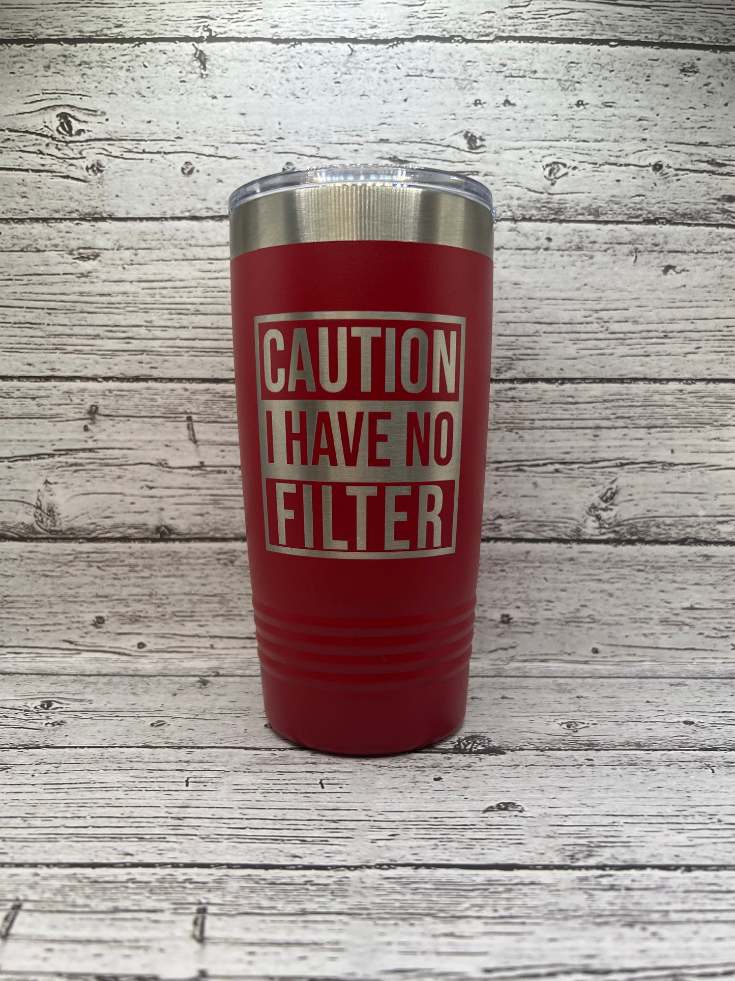 20oz Caution I Have No Filter - Polar Camel