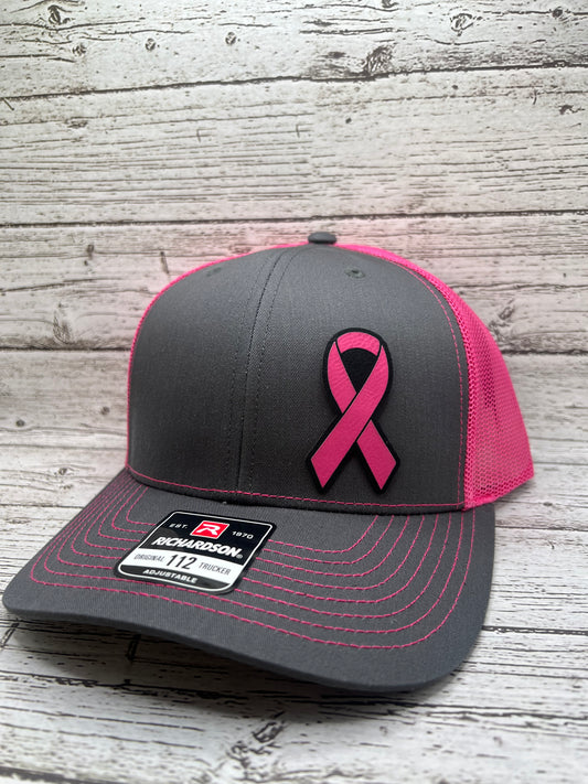 Breast Cancer Ribbon Hat