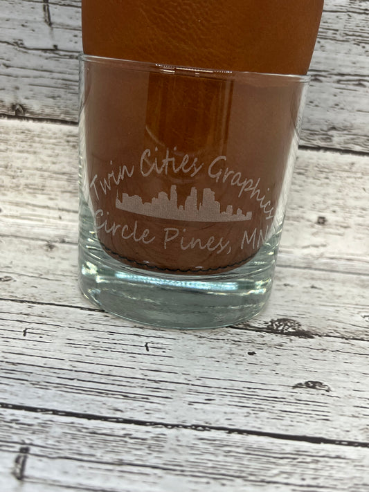 10.5oz On The Rocks Glass - Laser Engraved