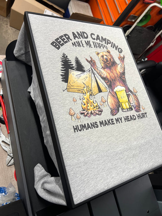 Beer And Camping Make Me Happy Shirt