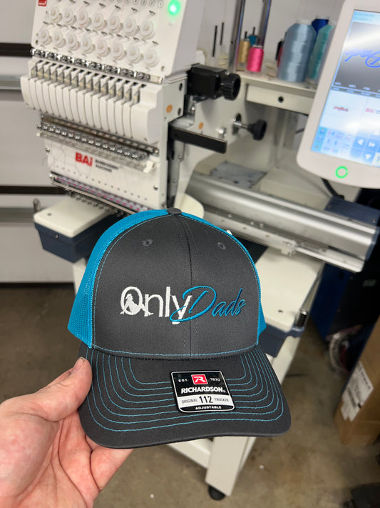 OnlyDads Embroidered Hat Charcoal/Blue