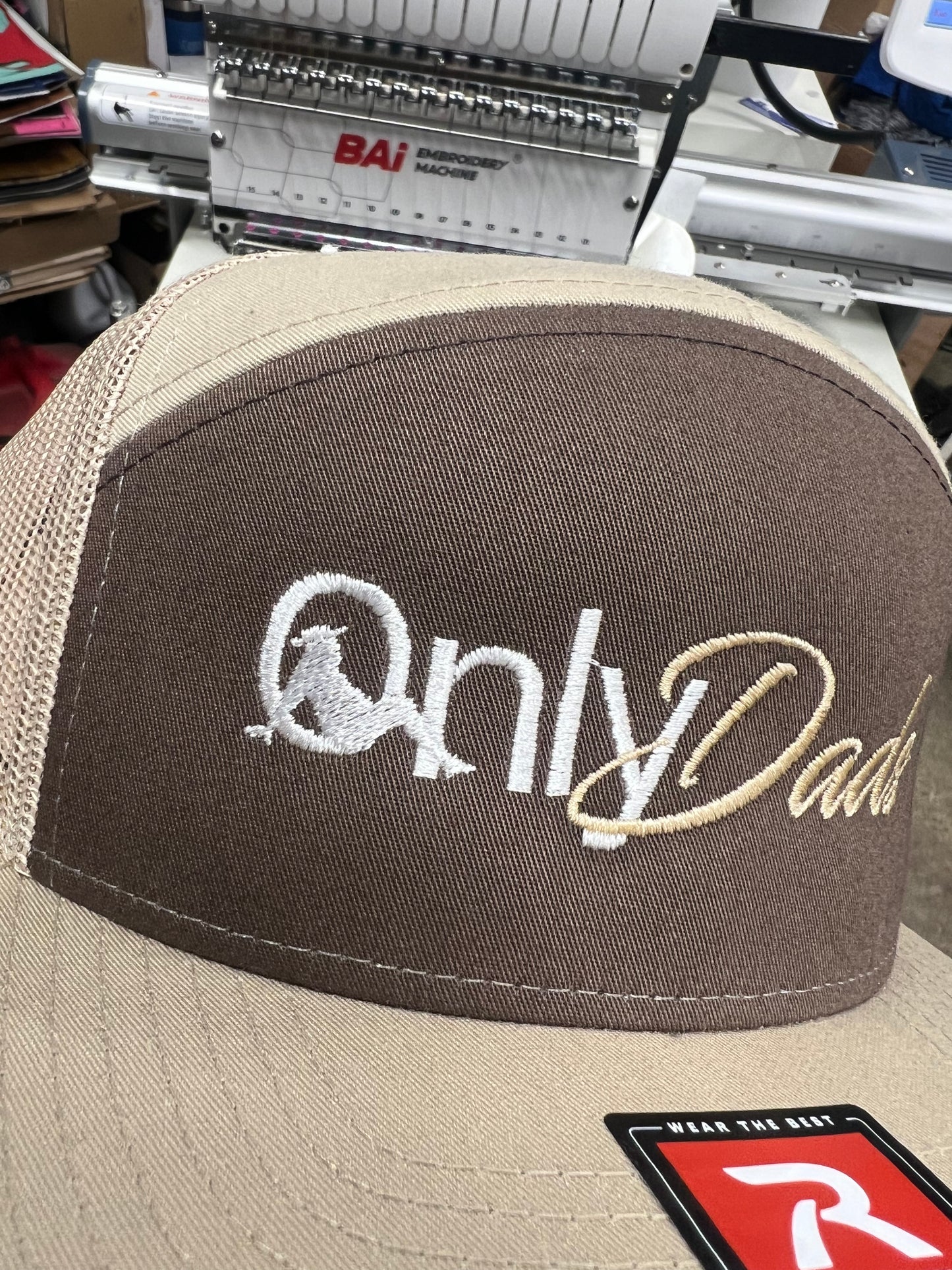 OnlyDads Cowboy Edition Embroidered Hat Brown/Tan