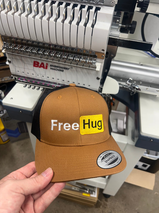 Free Hug Embroidered Hat