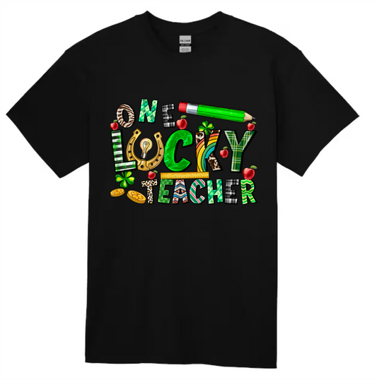 One Lucky Teacher Shirt